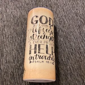 “Psalm 46:1” 20oz. Tumbler NWT Handmade